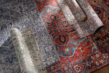 Neyland Iris Olive & Brown Area Rug 2360 - Ornate Home