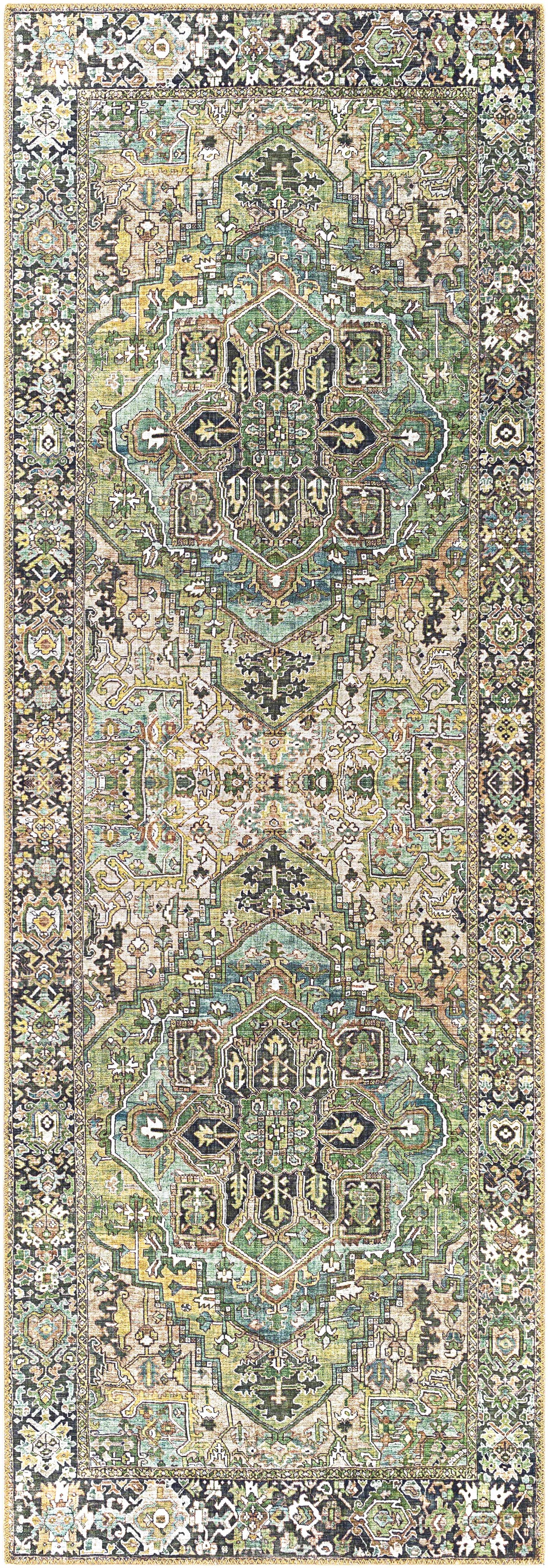 Neyland Sage Green Area Rug - Ornate Home