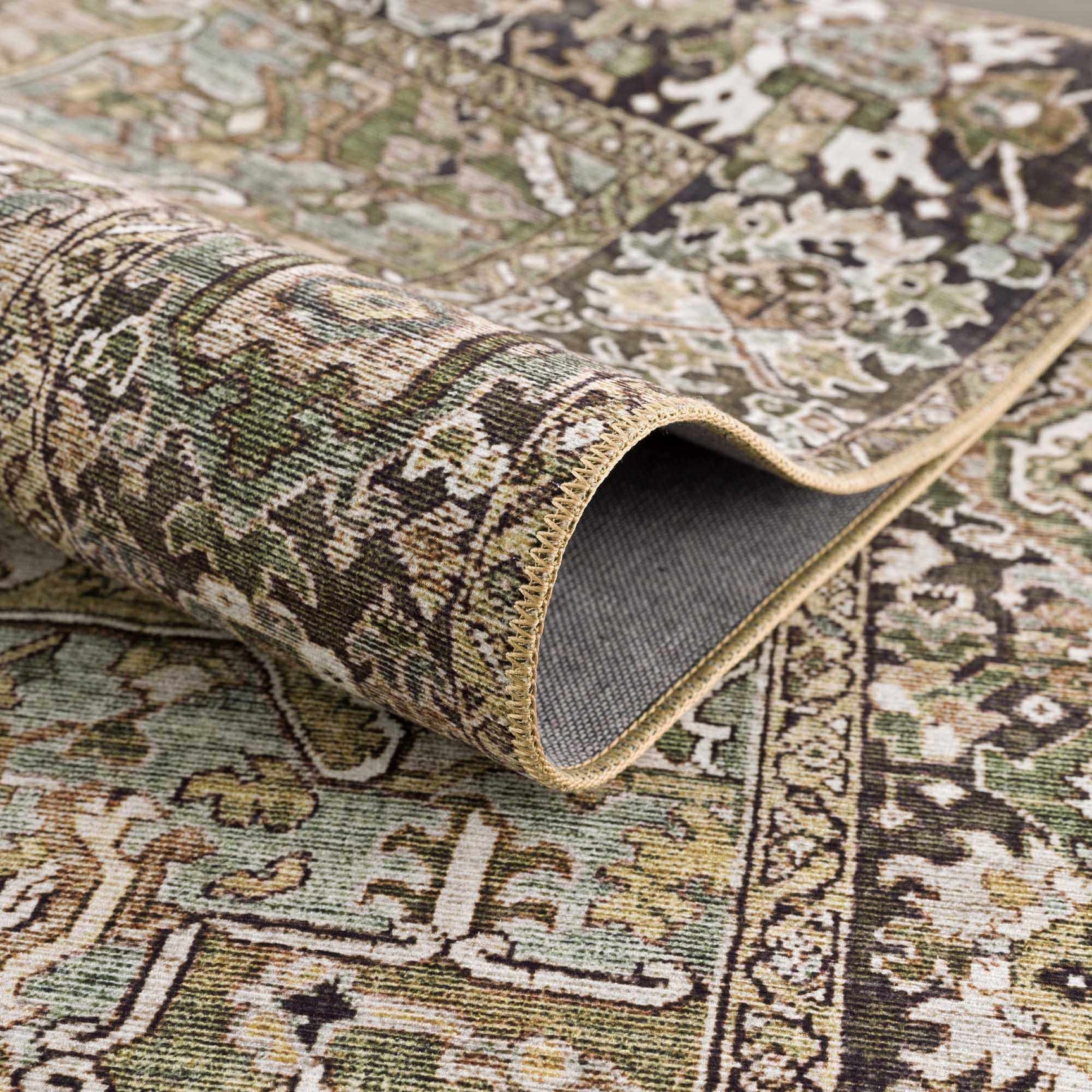 Neyland Sage Green Area Rug - Ornate Home