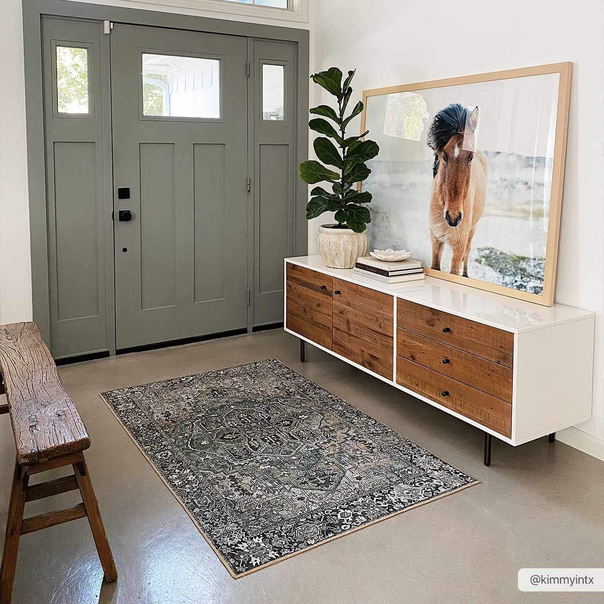 Neyland Sage Green Area Rug - Ornate Home