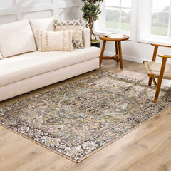 Neyland Sage Green Area Rug - Ornate Home
