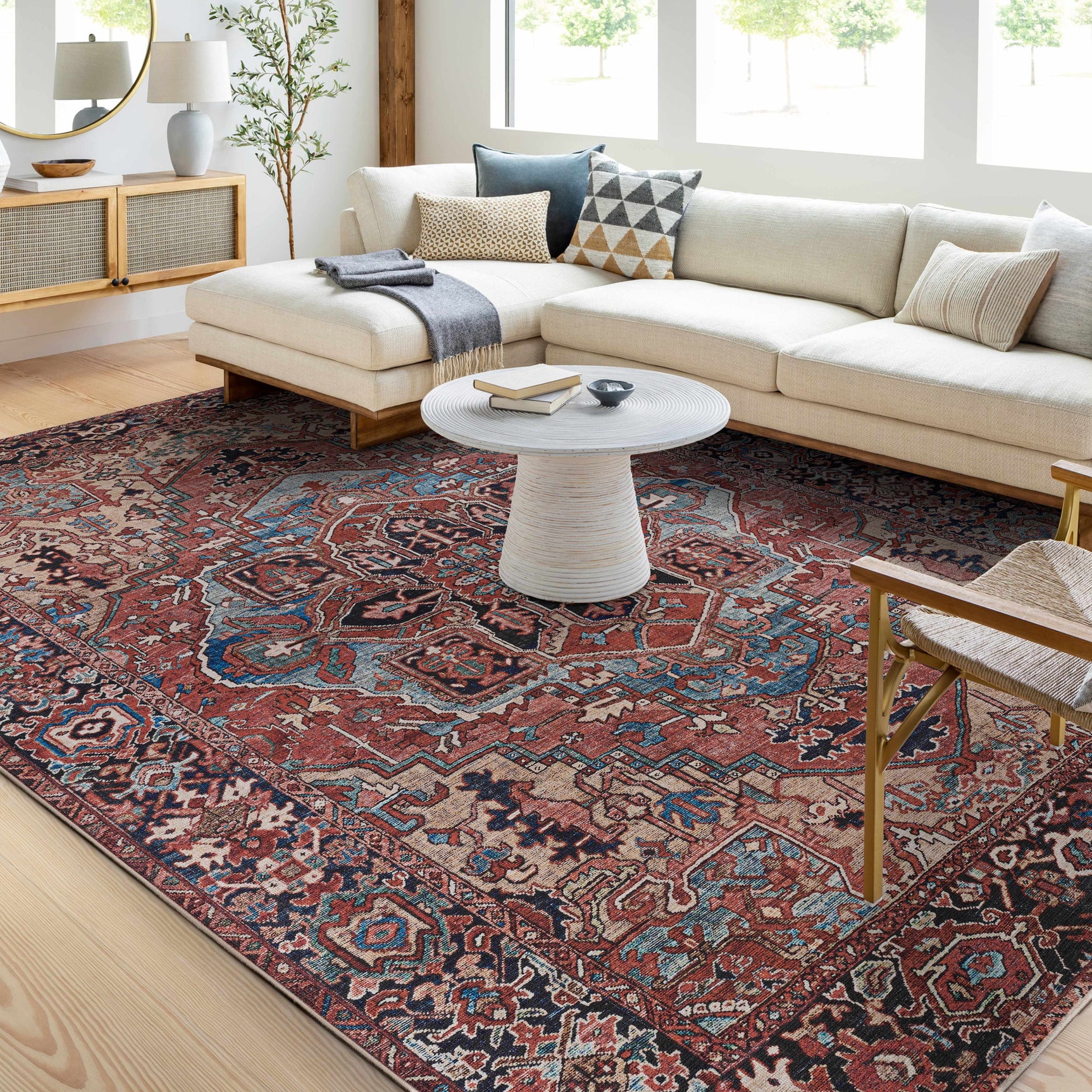 Neyland Washable Area Rug - Ornate Home