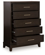 Neymorton Dark Grayish Brown Chest of Drawers (Online Special Price) - Ornate Home