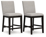 Neymorton Dark Grayish Brown Counter Height Dining Table and 4 Barstools (Online Special Price) - Ornate Home