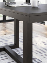 Neymorton Dark Grayish Brown Counter Height Dining Table and 4 Barstools (Online Special Price) - Ornate Home