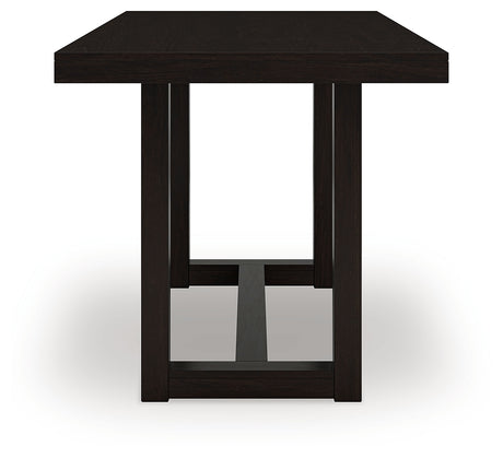 Neymorton Dark Grayish Brown Counter Height Dining Table and 4 Barstools - Ornate Home