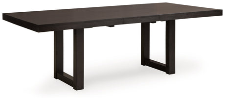 Neymorton Dark Grayish Brown Dining Extension Table - Ornate Home