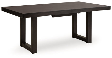 Neymorton Dark Grayish Brown Dining Extension Table - Ornate Home
