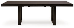 Neymorton Dark Grayish Brown Dining Extension Table - Ornate Home