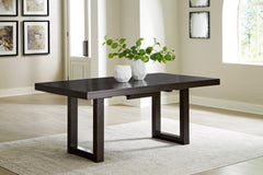 Neymorton Dark Grayish Brown Dining Extension Table - Ornate Home