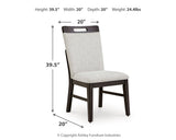 Neymorton Dark Grayish Brown Dining Table w/10 Chairs (Online Special Price) - Ornate Home