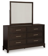 Neymorton Dark Grayish Brown Dresser and Mirror - Ornate Home