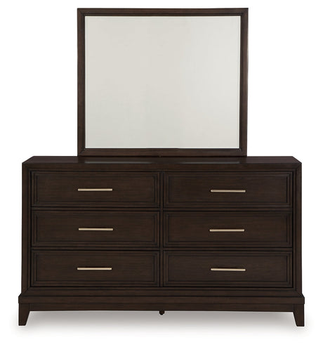 Neymorton Dark Grayish Brown Dresser and Mirror - Ornate Home