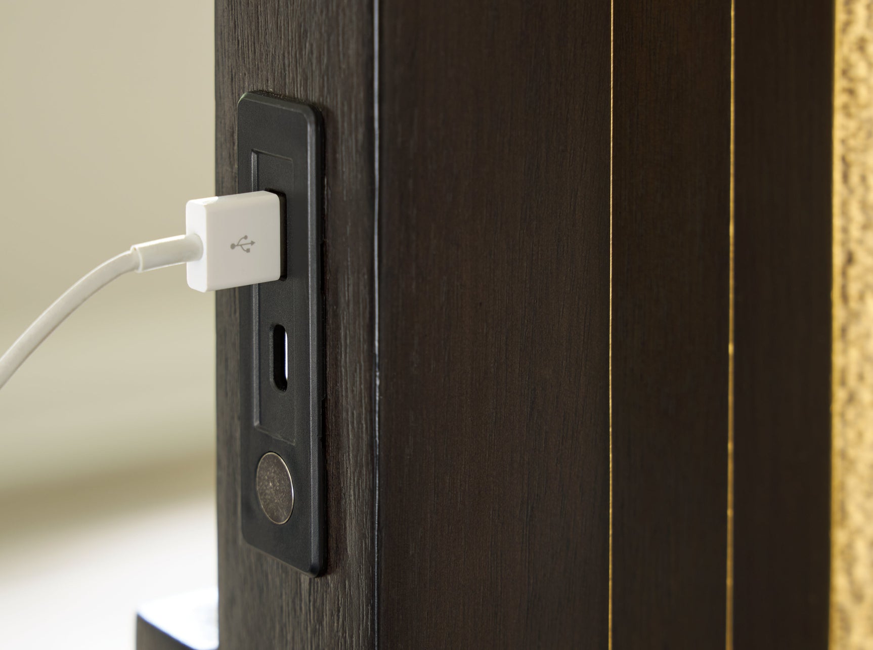 Neymorton Dark Grayish Brown King Upholstered Panel Bed - Ornate Home