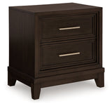 Neymorton Dark Grayish Brown Nightstand - Ornate Home