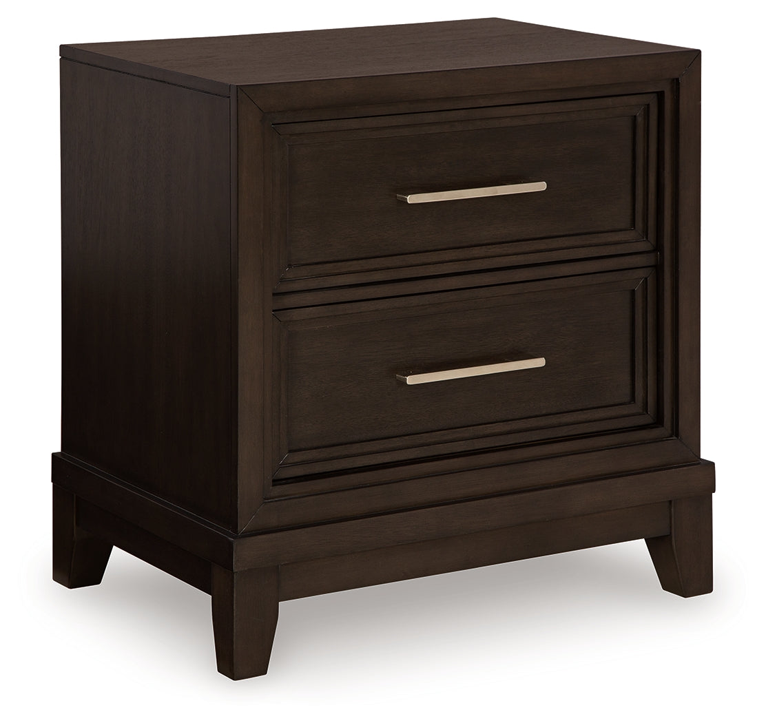 Neymorton Dark Grayish Brown Nightstand - Ornate Home