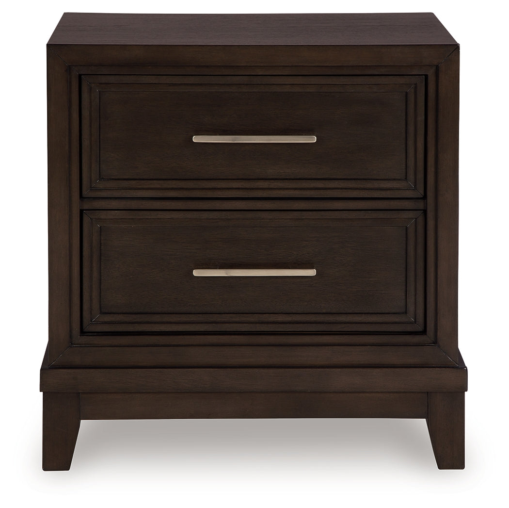 Neymorton Dark Grayish Brown Nightstand - Ornate Home