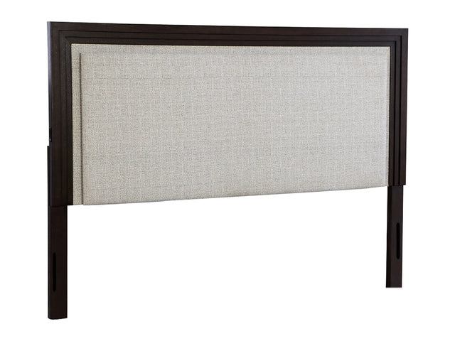Neymorton Gray/Brown Queen Upholstered Panel Headboard - Ornate Home