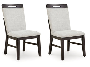 Neymorton Light Gray/Brown Dining Chair ( Set of 2) (Online Special Price) - Ornate Home