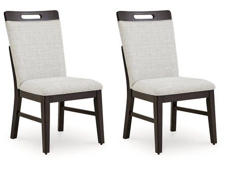 Neymorton Light Gray/Brown Dining Chair (Set of 2) - Ornate Home