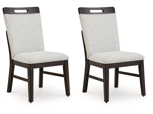Neymorton Light Gray/Brown Dining Chair (Set of 2) - Ornate Home