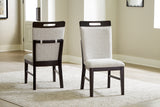 Neymorton Light Gray/Brown Dining Chair (Set of 2) - Ornate Home