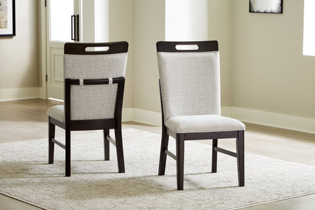 Neymorton Light Gray/Brown Dining Chair (Set of 2) - Ornate Home