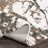 Ngunnawal Cream/Brown Marble Plush Rug - Ornate Home