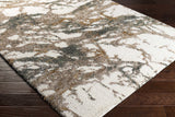 Ngunnawal Cream/Brown Marble Plush Rug - Ornate Home