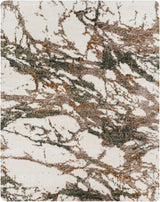 Ngunnawal Cream/Brown Marble Plush Rug - Ornate Home
