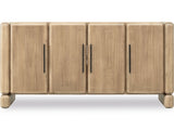 Nia Four Door Acacia Wood Sideboard in Lioness - Ornate Home