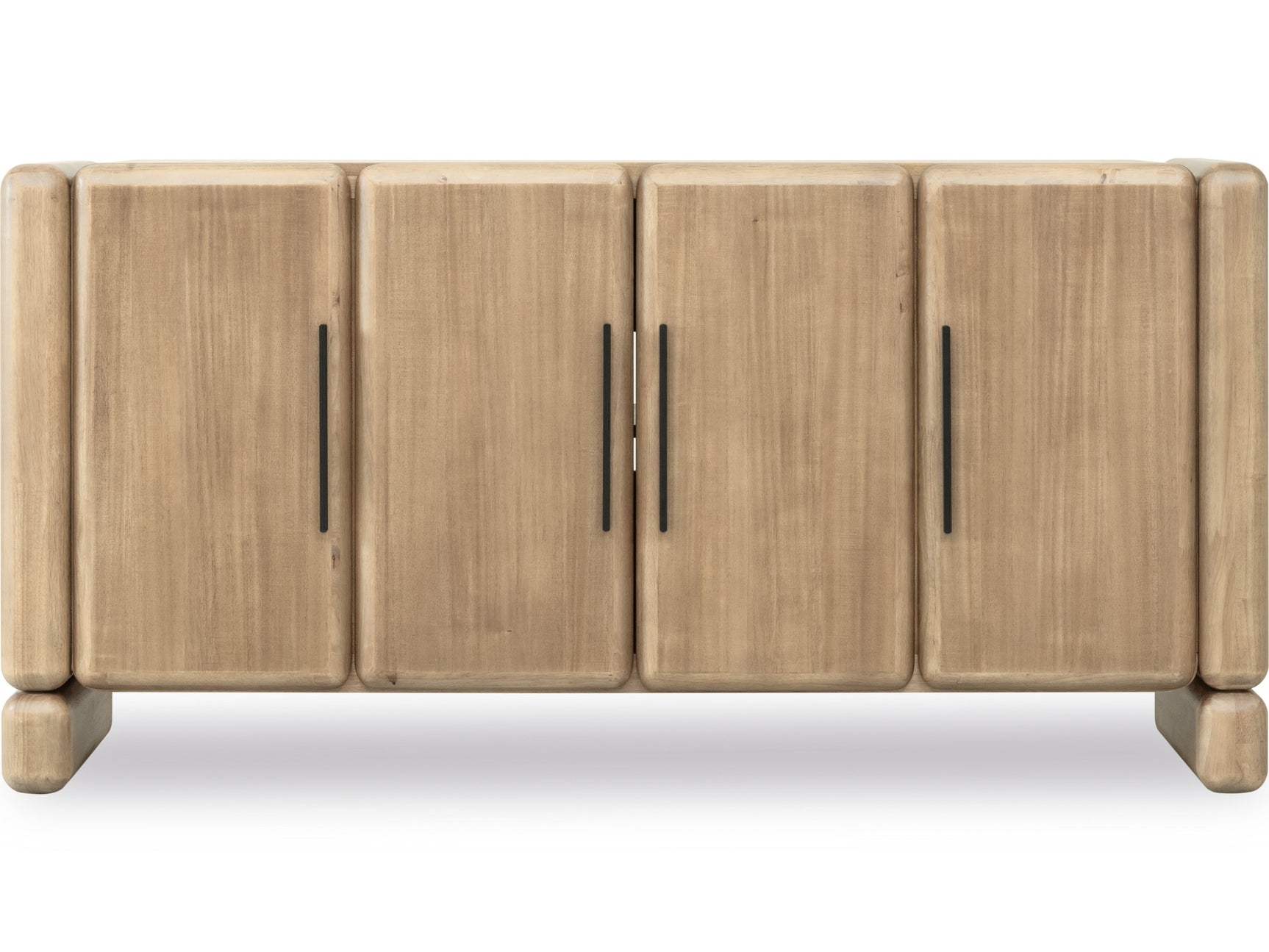 Nia Four Door Acacia Wood Sideboard in Lioness - Ornate Home