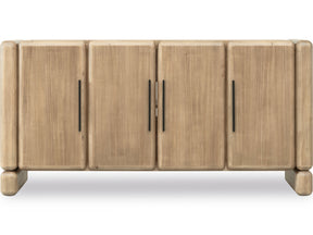 Nia Four Door Acacia Wood Sideboard in Lioness - Ornate Home