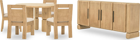 Nia Lioness/Hyena Chenille Upholstered Dining Chair (Set of 2) - Ornate Home