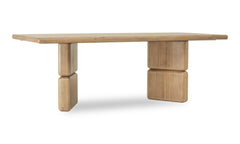 Nia Rectangular Acacia Wood Dining Table in Lioness - Ornate Home