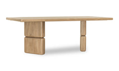 Nia Rectangular Acacia Wood Dining Table in Lioness - Ornate Home