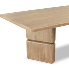 Nia Rectangular Acacia Wood Dining Table in Lioness - Ornate Home