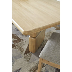 Nia Rectangular Acacia Wood Dining Table in Lioness - Ornate Home