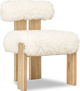 Nia Sheepskin/Lioness Dining Accent Chair (Set of 2) - Ornate Home