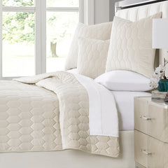 Niagara Sand Quilt Set - Ornate Home