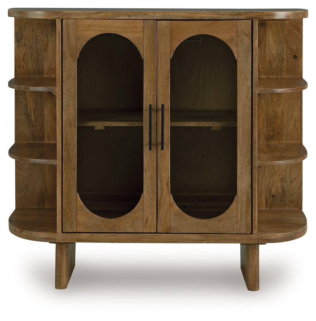 Niall Light Brown Accent Cabinet - Ornate Home