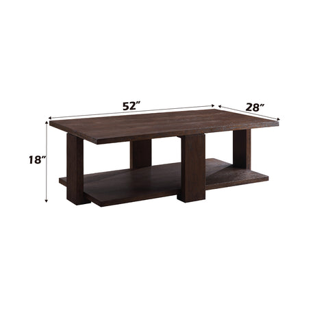Niamey Walnut Coffee Table - Ornate Home