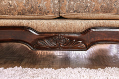 Nicanor Tan/Gold Sofa & Loveseat - Ornate Home