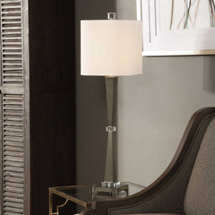 Niccolai Antiqued Nickel Lamp - Ornate Home