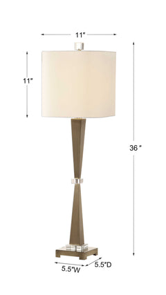 Niccolai Antiqued Nickel Lamp - Ornate Home