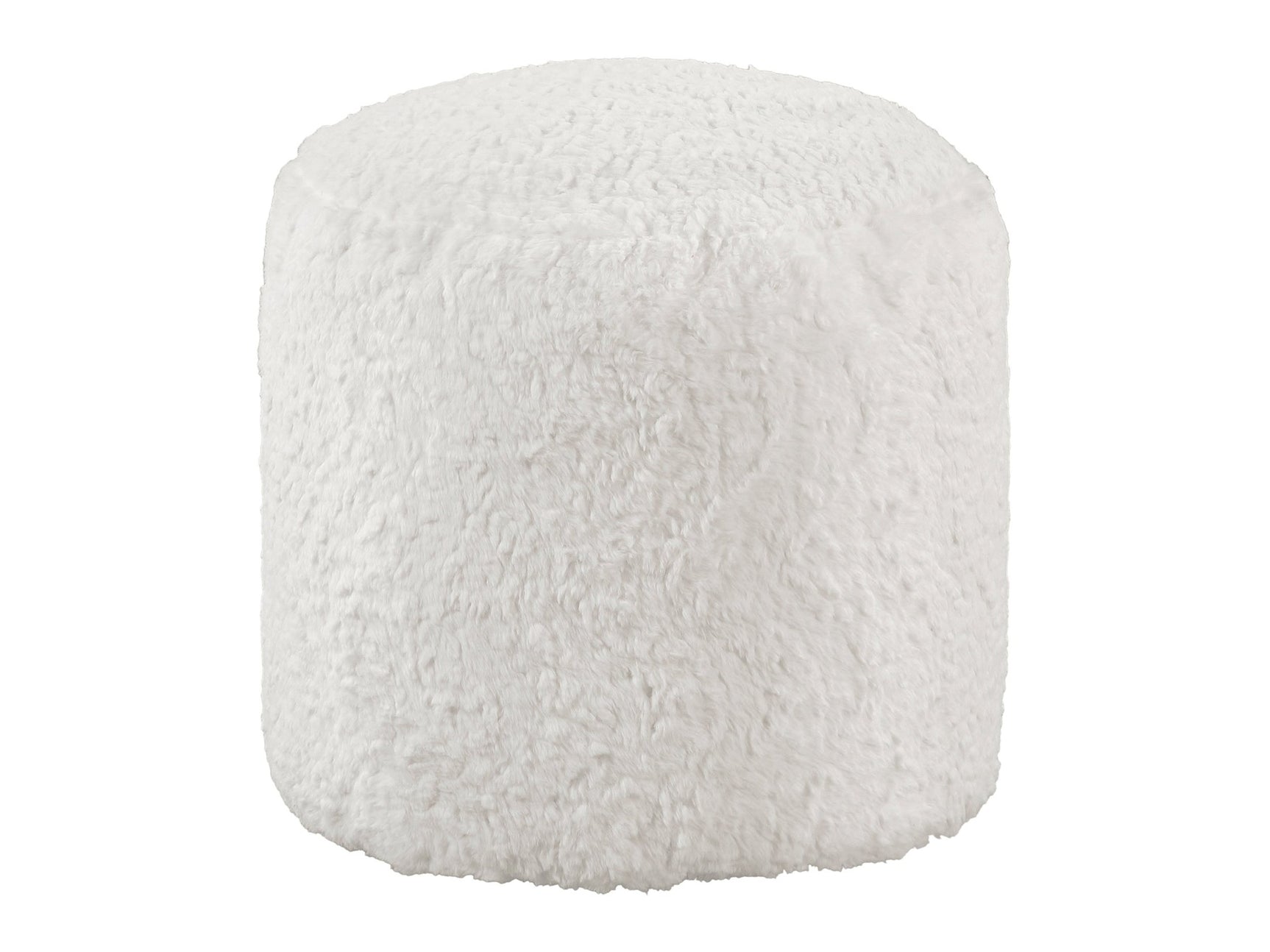 Nice Off-White Pouf - Ornate Home