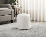 Nice Off-White Pouf - Ornate Home