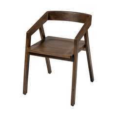 Nicholas Brown Open Back Dining Arm Chair - Ornate Home
