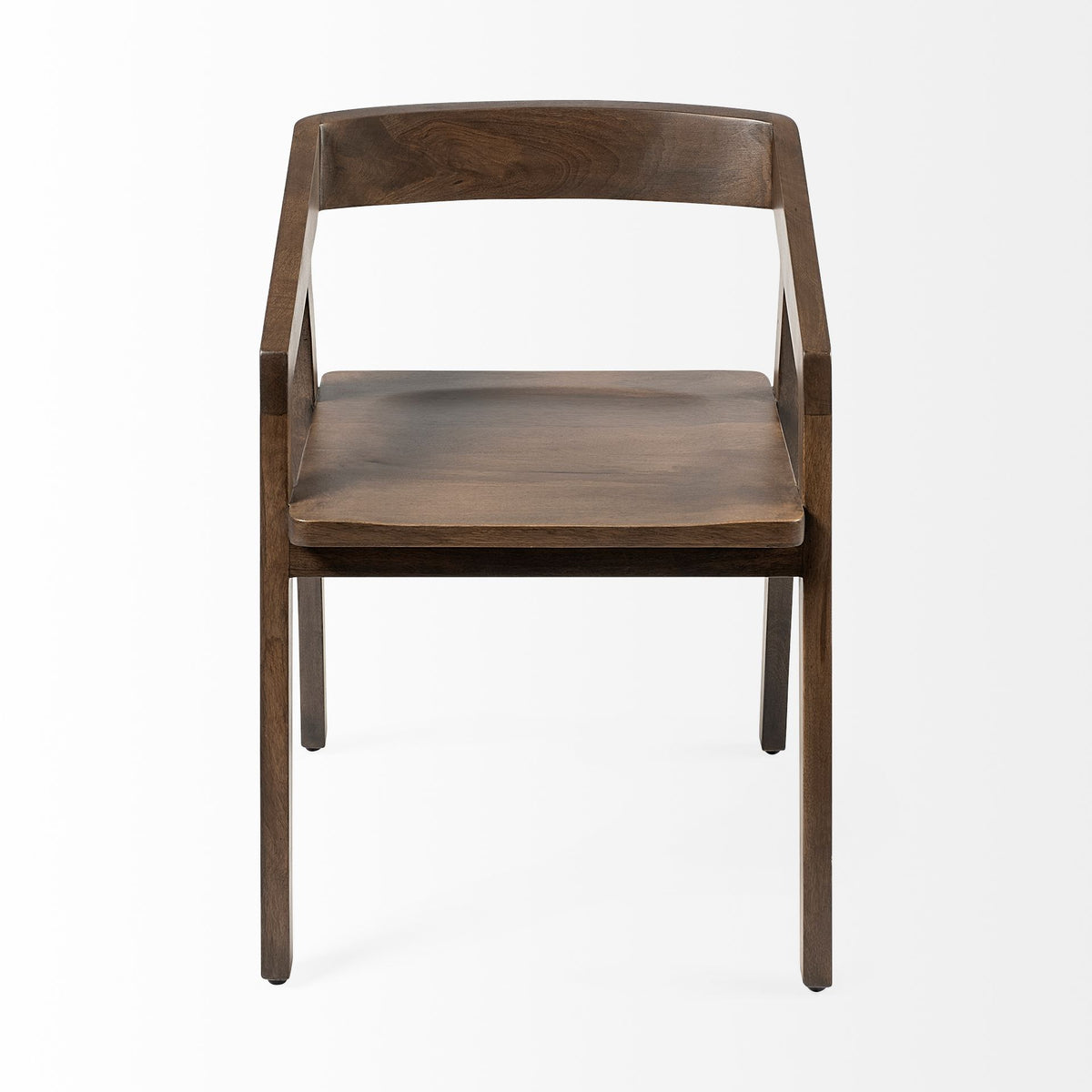 Nicholas Brown Open Back Dining Arm Chair - Ornate Home