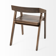 Nicholas Brown Open Back Dining Arm Chair - Ornate Home